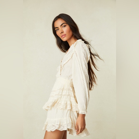 NWT $425 LoveShackFancy Milena Lace Dress - Picture 7 of 10